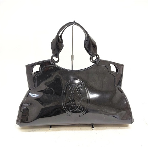Cartier Handbags - Cartier Elegant Black Women's Handbag